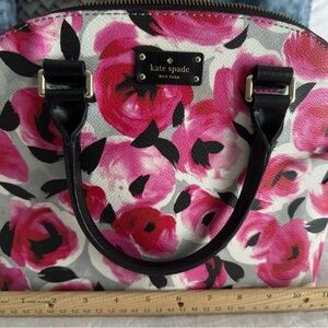 Kate Spade Pink Rose Bed Satchel Bag